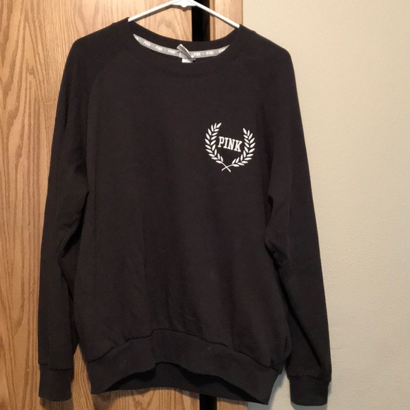 PINK Victoria's Secret Tops - PINK Oversized Crew Neck Sweatshirt W/ Pockets